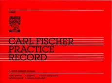 Carl Fischer Practice Record Book