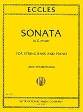ECCLES - SONATA G MINOR DOUBLE BASS/PIANO ED ZIMMERMANN