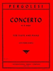 PERGOLESI - CONCERTO G MAJOR FLUTE/PIANO