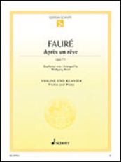 Faure - Apres Un Reve Op 7 No 1 Violin/piano
