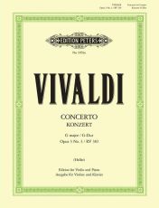 Vivaldi - Concerto Op 3 No 3 G Rv 310 Violin/piano