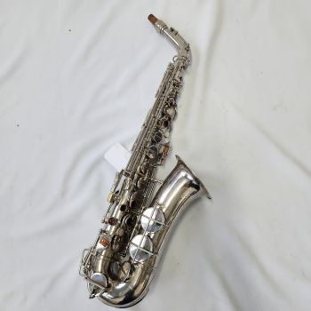 Used Akustik Alto Saxophone in Nickel Plate - No Case Included
