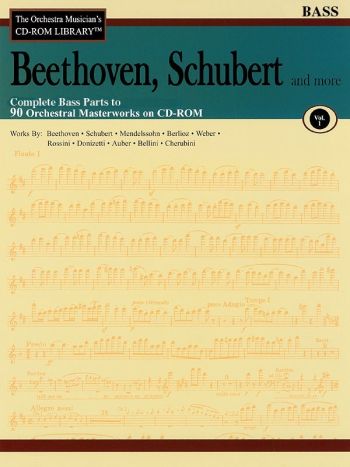Beethoven Schubert Cd Rom Lib Double Bass V1
