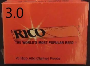25 Rico Alto Clarinet Reeds Strength 3-3.0