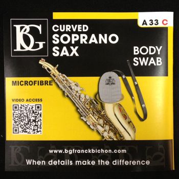 BG Curved Soprano saxophone Swab A33C