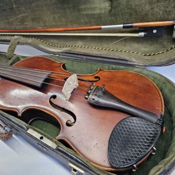 Nicolaus Amatus Fecit Hand Made Violin Cremona Trade copy ca. 1930 USED
