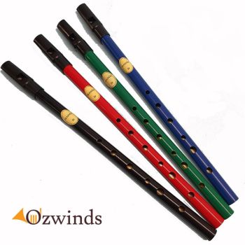 Feadog The Original Irish Whistle Key of D - RED, Blue, Green or Black