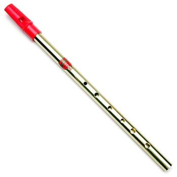Original Generation FLAGEOLET - Tin Whistle keys of C, D, E-flat, F, G and B-flat (Lacquered Brass)