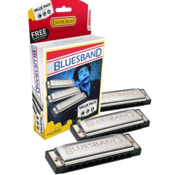 Hohner BLUESBAND Harmonica Value Pack - Keys of C, G and A