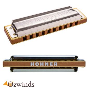 Hohner Marine Band 1896 Natural Minor Harmonica in the key of A