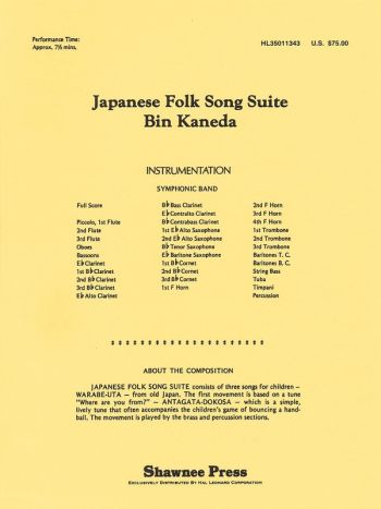 Japanese Folk Song Suite Cb4