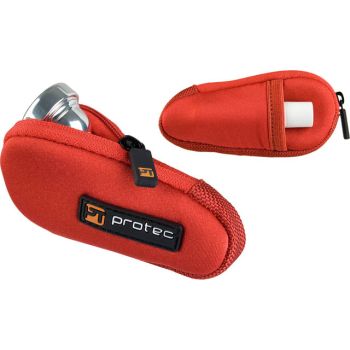 Protec Trumpet Mouthpiece Pouch - Neoprene, Single (Red)