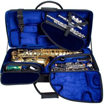 PROTEC Alto Sax / Clarinet / Flute Tri-Pac Case -PBTRIALT
