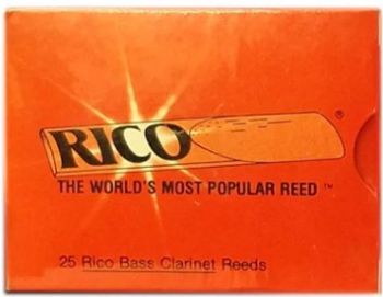 25 Rico Bass Clarinet Reeds Strength (Old Packaging)-4.0