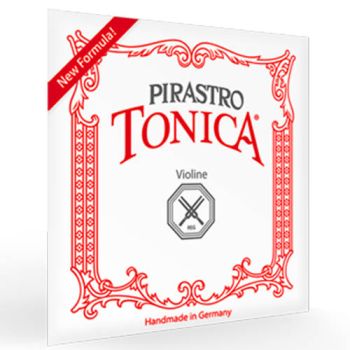 Pirastro Violin “Tonica” Nylon-core 4/4 Mittel – Silver G String.