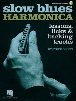 SLOW BLUES HARMONICA LESSONS/LICKS/BACKING TRACKS BK/OLA
