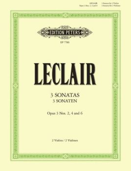 LECLAIR - 3 SONATAS OP 3 NOS 2,4,6 VIOLIN DUET