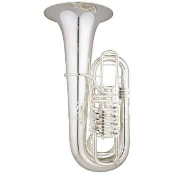 Eastman EBF-866S Professional Rotary Valve F Tuba - 4+2 - Silver Plate