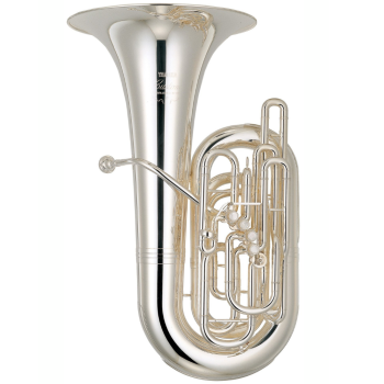 Yamaha YCB-822S Custom Professional CC Tuba - Silver Plate