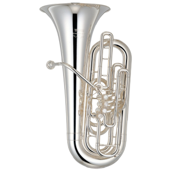Yamaha YFB-621S Professional F Tuba - Silver Plate