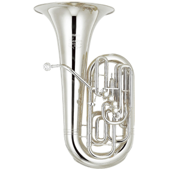 Yamaha YFB-822S Custom Professional F Tuba - Silver Plate